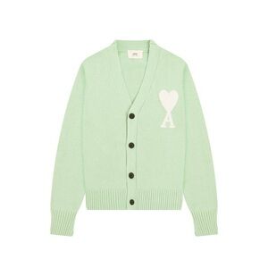 Ami Green cardigan sweater